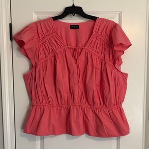 Lane Bryant Vibrant Coral Blouse